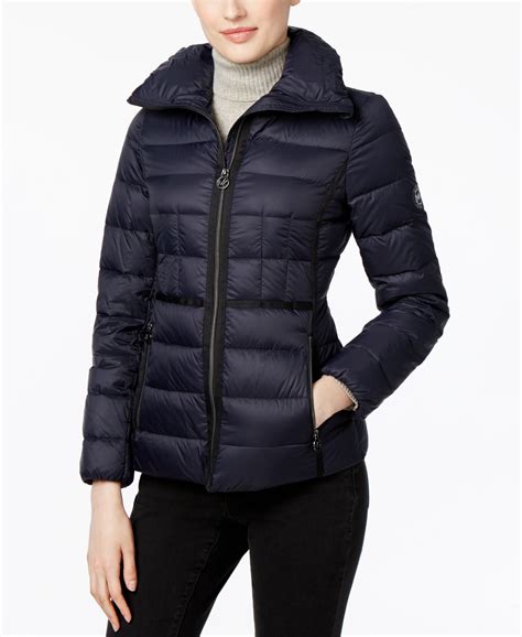 michael kors packable down coat macys|Michael Kors ultra lightweight down.